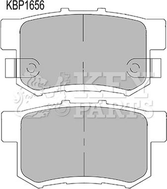 Key Parts KBP1656 - Brake Pad Set, disc brake autospares.lv