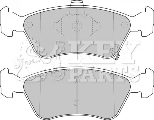 Key Parts KBP1684 - Brake Pad Set, disc brake autospares.lv