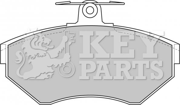 Key Parts KBP1620 - Brake Pad Set, disc brake autospares.lv