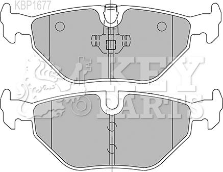 Key Parts KBP1677 - Brake Pad Set, disc brake autospares.lv