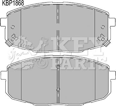 Key Parts KBP1868 - Brake Pad Set, disc brake autospares.lv