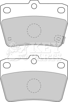 Key Parts KBP1804 - Brake Pad Set, disc brake autospares.lv