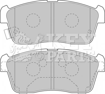 Key Parts KBP1801 - Brake Pad Set, disc brake autospares.lv