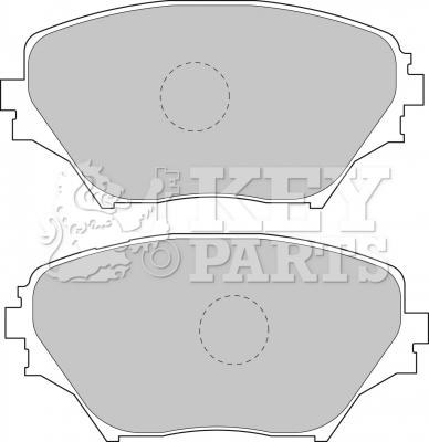 Key Parts KBP1803 - Brake Pad Set, disc brake autospares.lv