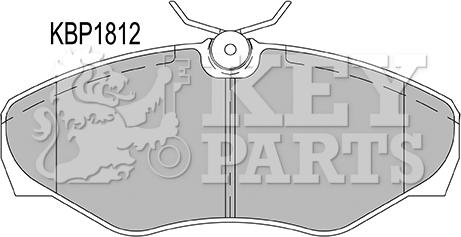 Key Parts KBP1812 - Brake Pad Set, disc brake autospares.lv