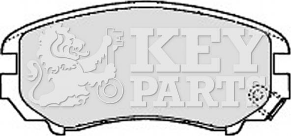 Key Parts KBP1884 - Brake Pad Set, disc brake autospares.lv