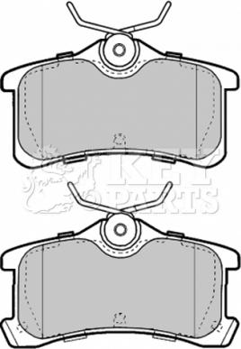 Key Parts KBP1885 - Brake Pad Set, disc brake autospares.lv