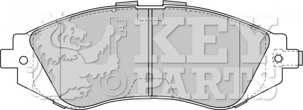 Key Parts KBP1881 - Brake Pad Set, disc brake autospares.lv
