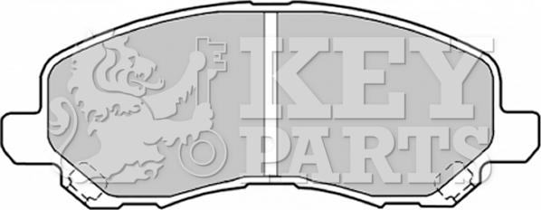 Key Parts KBP1831 - Brake Pad Set, disc brake autospares.lv