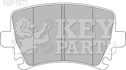 Key Parts KBP1877 - Brake Pad Set, disc brake autospares.lv