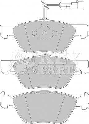 Key Parts KBP1396 - Brake Pad Set, disc brake autospares.lv