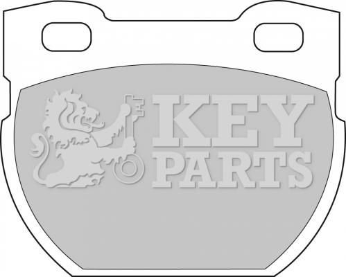 Key Parts KBP1250 - Brake Pad Set, disc brake autospares.lv