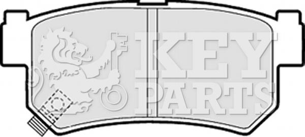 Key Parts KBP1790 - Brake Pad Set, disc brake autospares.lv