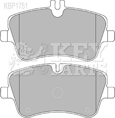 Key Parts KBP1751 - Brake Pad Set, disc brake autospares.lv