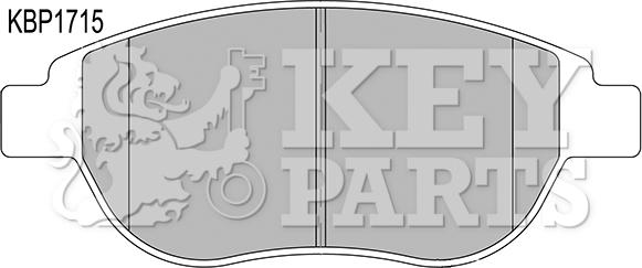 Key Parts KBP1715 - Brake Pad Set, disc brake autospares.lv