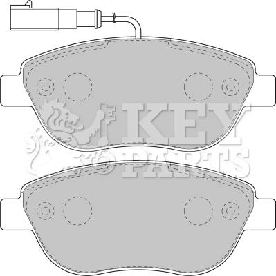 Key Parts KBP1717 - Brake Pad Set, disc brake autospares.lv