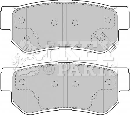 Key Parts KBP1787 - Brake Pad Set, disc brake autospares.lv