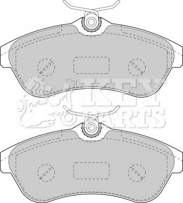 Key Parts KBP1735 - Brake Pad Set, disc brake autospares.lv