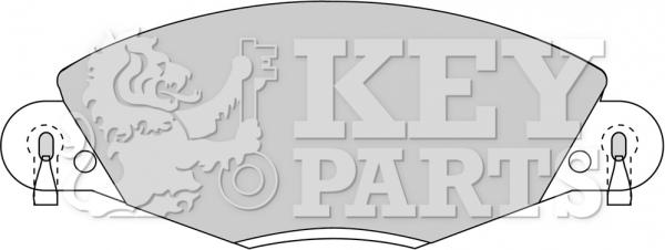 Key Parts KBP1723 - Brake Pad Set, disc brake autospares.lv
