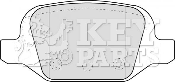 Key Parts KBP1775 - Brake Pad Set, disc brake autospares.lv