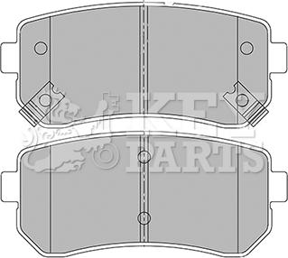 Key Parts KBP2424 - Brake Pad Set, disc brake autospares.lv