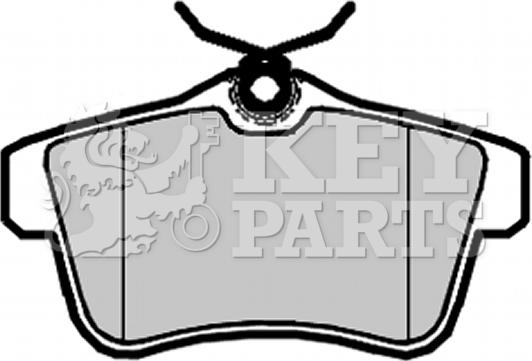 Key Parts KBP2095 - Brake Pad Set, disc brake autospares.lv