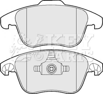 Key Parts KBP2046 - Brake Pad Set, disc brake autospares.lv