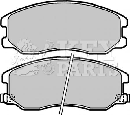 Key Parts KBP2040 - Brake Pad Set, disc brake autospares.lv