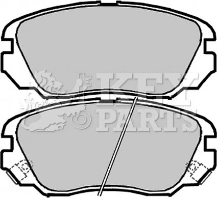 Key Parts KBP2048 - Brake Pad Set, disc brake autospares.lv