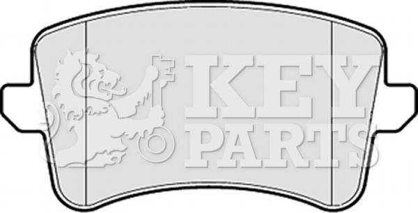 Key Parts KBP2055 - Brake Pad Set, disc brake autospares.lv