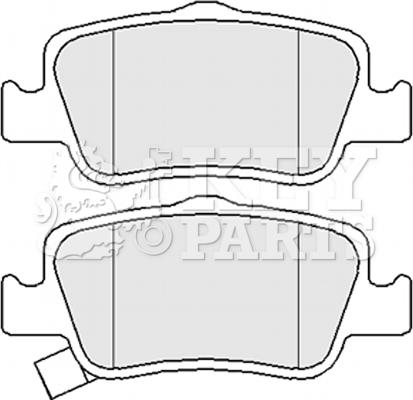 Key Parts KBP2056 - Brake Pad Set, disc brake autospares.lv