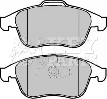 Key Parts KBP2064 - Brake Pad Set, disc brake autospares.lv