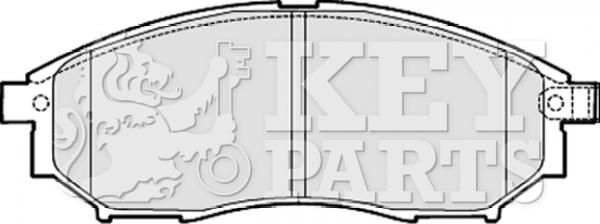 Key Parts KBP2060 - Brake Pad Set, disc brake autospares.lv