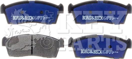 Key Parts KBP2009 - Brake Pad Set, disc brake autospares.lv