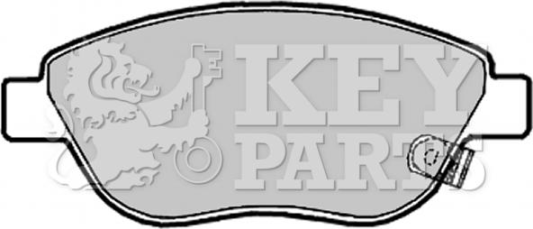 Key Parts KBP2028 - Brake Pad Set, disc brake autospares.lv