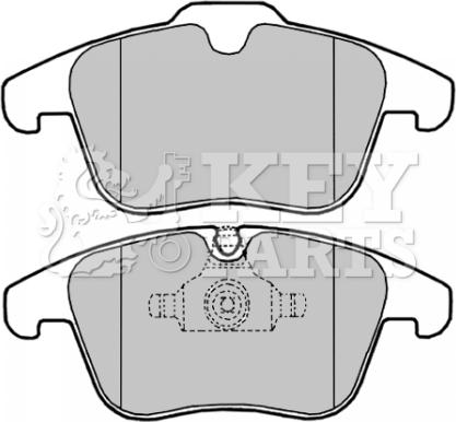 Key Parts KBP2023 - Brake Pad Set, disc brake autospares.lv