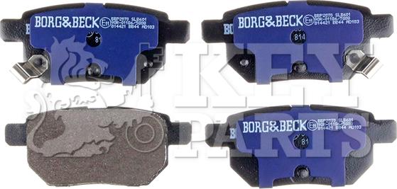 Key Parts KBP2070 - Brake Pad Set, disc brake autospares.lv