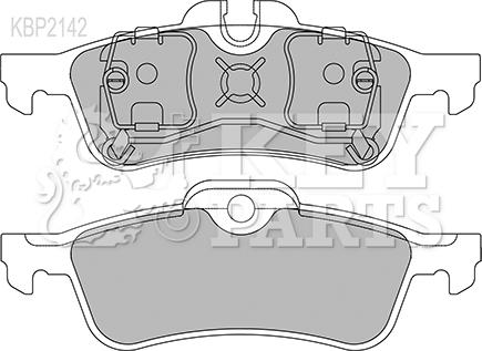 Key Parts KBP2142 - Brake Pad Set, disc brake autospares.lv