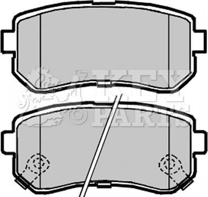 Key Parts KBP2104 - Brake Pad Set, disc brake autospares.lv