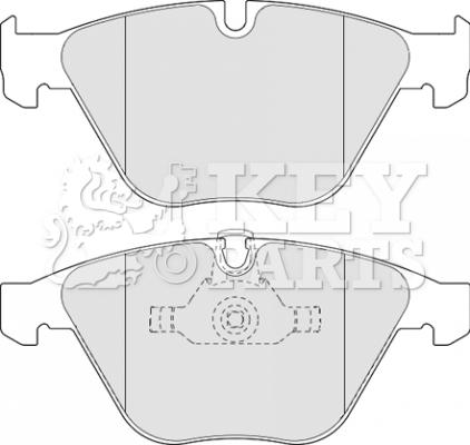 Key Parts KBP2110 - Brake Pad Set, disc brake autospares.lv