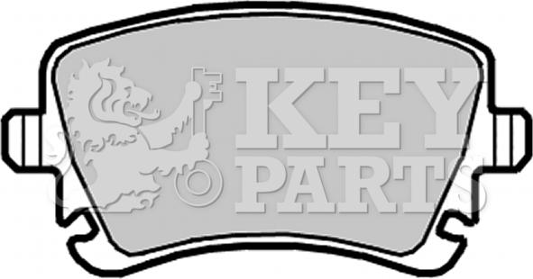 Key Parts KBP2139 - Brake Pad Set, disc brake autospares.lv