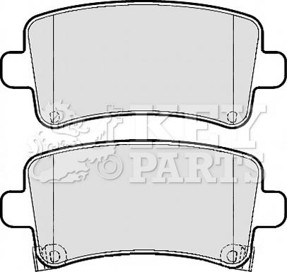 Key Parts KBP2120 - Brake Pad Set, disc brake autospares.lv