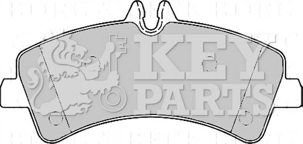 Key Parts KBP2170 - Brake Pad Set, disc brake autospares.lv