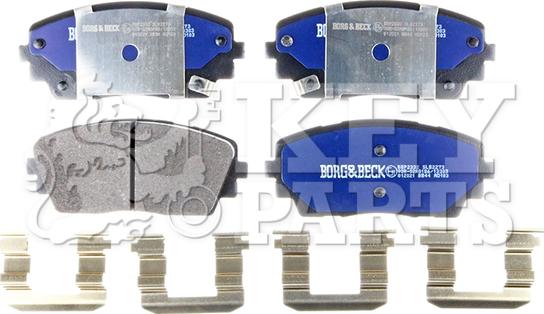 Key Parts KBP2332 - Brake Pad Set, disc brake autospares.lv