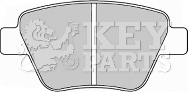 Key Parts KBP2242 - Brake Pad Set, disc brake autospares.lv