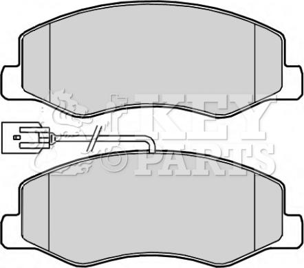 Key Parts KBP2268 - Brake Pad Set, disc brake autospares.lv