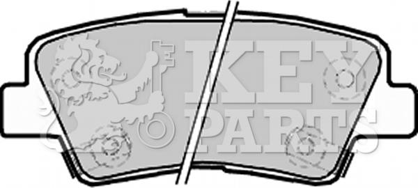 Key Parts KBP2220 - Brake Pad Set, disc brake autospares.lv