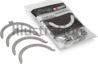 King TW 268AM - Thrust Washer Set, crankshaft autospares.lv