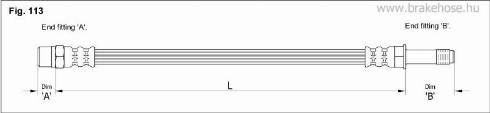KK95KFT FT2516 - Brake Hose autospares.lv