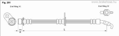 KK95KFT FT1432 - Brake Hose autospares.lv